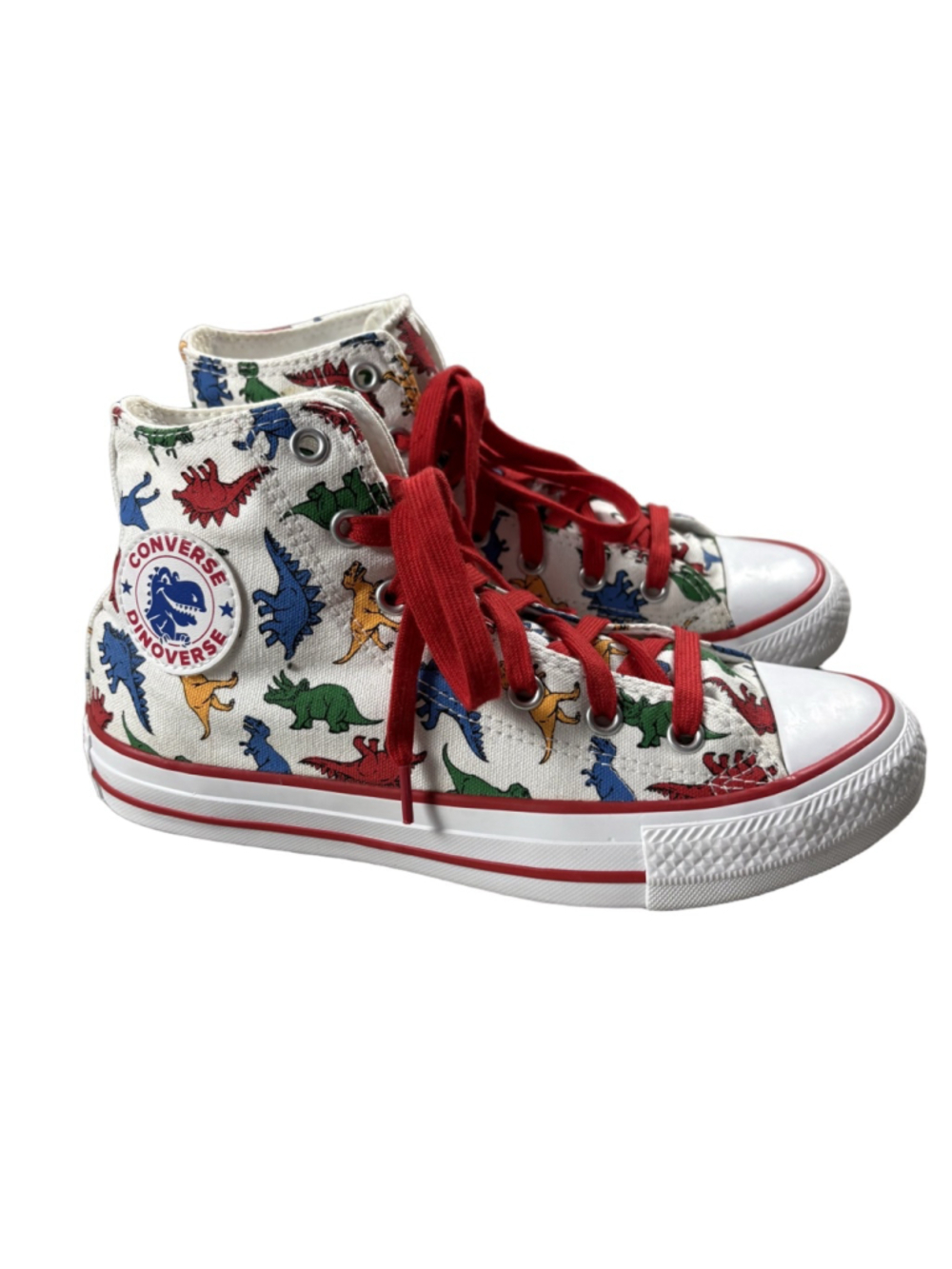 Converse Dinoverse Dino Print High Top Sneakers Kids 4 Jurassic Y2K Skater